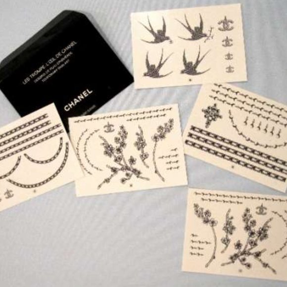 Authentic and RARE CHANEL Body Art 55 Tattoo Sticker Set *SEALED* NEW - Picture 11 of 14